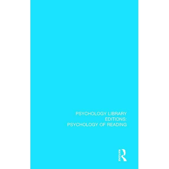 Psychology Library Editions: Psychology Psychophysiological Aspects of Reading and Learning, Book 9, (Hardcover)