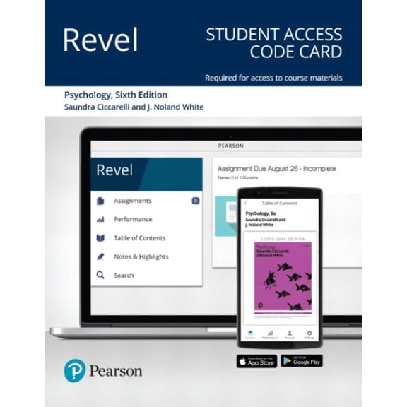 Psychology Revel Access Code