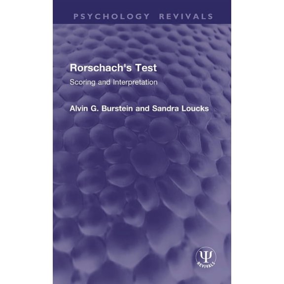Psychology Revivals Rorschach's Test: Scoring and Interpretation, (Hardcover)