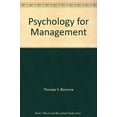 thumbnail image 1 of Pre-Owned Psychology for Management Paperback, 1 of 1