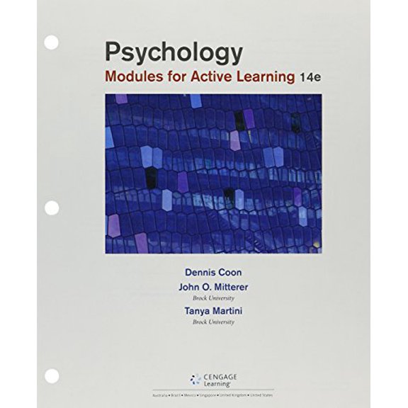 Pre-Owned Bundle: Psychology: Modules for Active Learning, Loose-Leaf Version, 14th + MindTap Psychology, 1 term (6 months) Printed Access Card, 9781337596961, 1337596965, Paperback, 14 edition