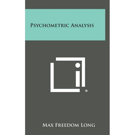 Psychometric Analysis (Hardcover)