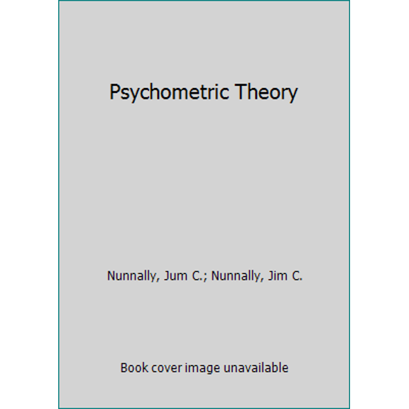 Pre-Owned Psychometric Theory (Paperback) 0070474656 9780070474659
