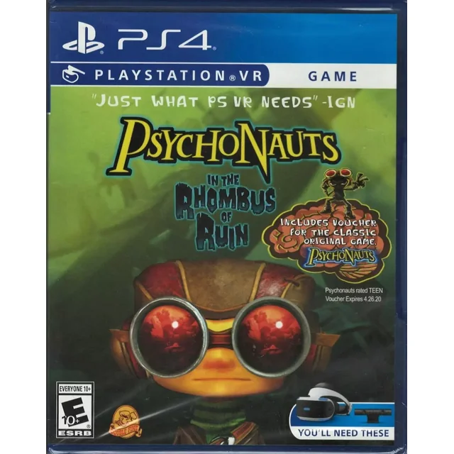 Psychonauts In the Rhombus of Ruin (PlayStation VR) PS4 (Brand New Factory Sealed)