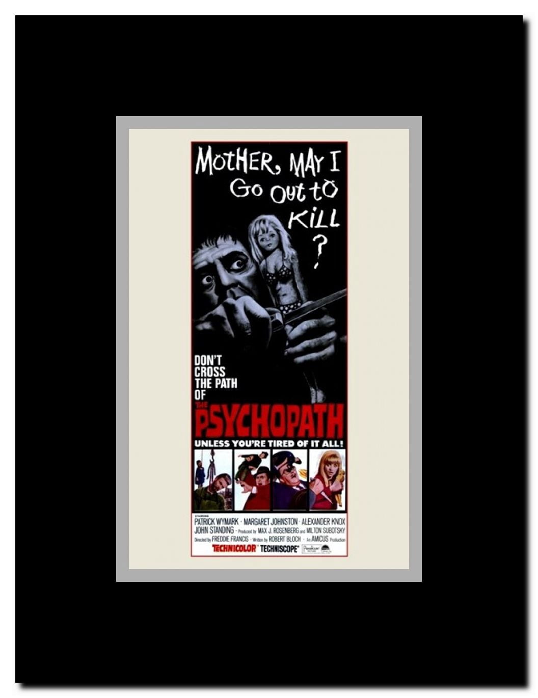Psychopath Framed Movie Poster