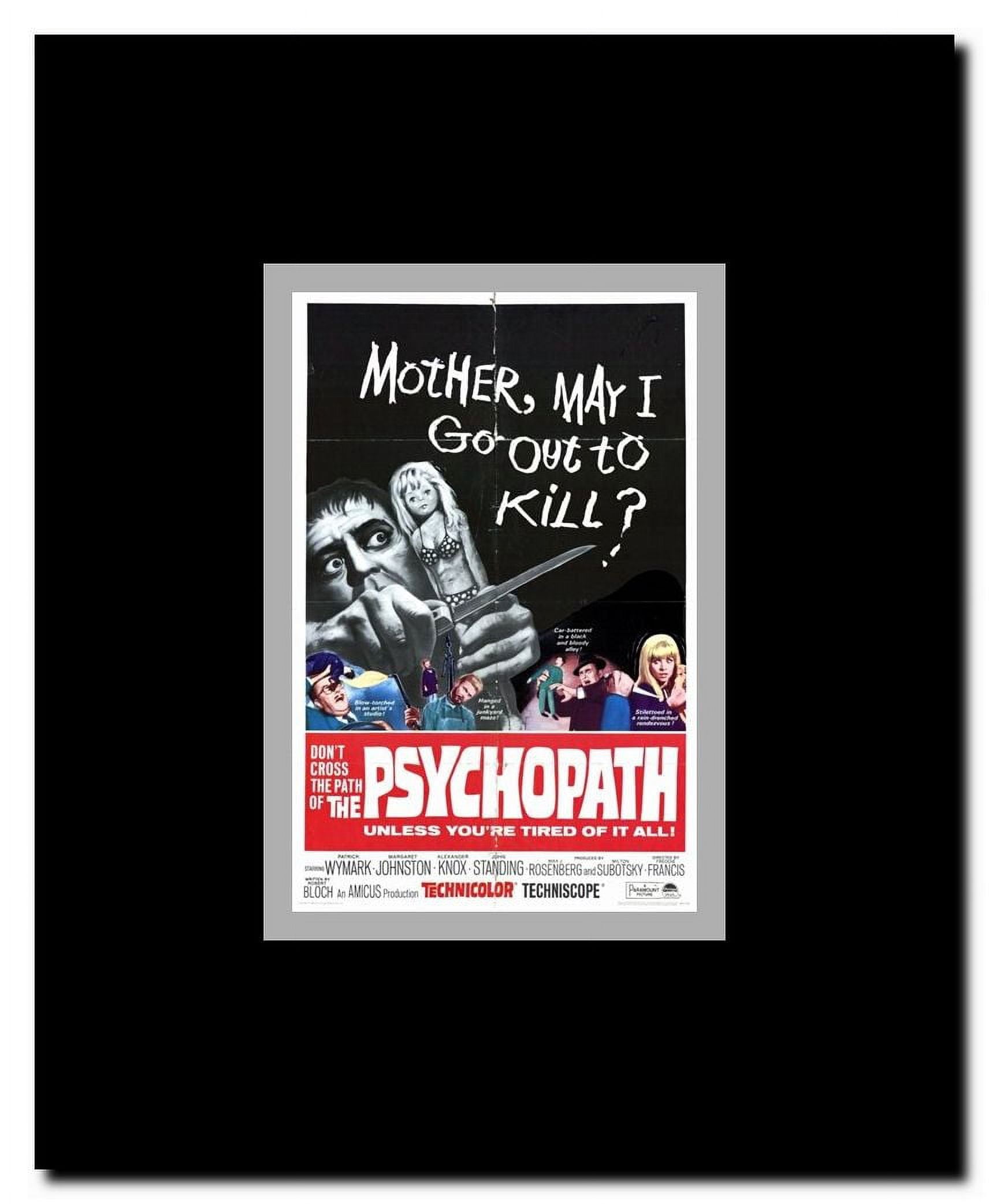 Psychopath Framed Movie Poster