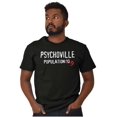 thumbnail image 1 of Psychoville Population Nine Funny Men's Graphic T Shirt Tees Brisco Brands X, 1 of 4