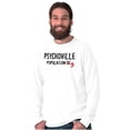 thumbnail image 1 of Psychoville Population Nine Funny Plus Size Long Sleeve Graphic Tee Shirt Brisco Brands 2X, 1 of 5