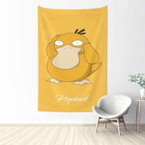 Psyduck Tapestry Aesthetic Wall Hanging for Living Room Bedroom Art Tapestries Poster Blanket College Dorm Home Decor 60x40 Inch