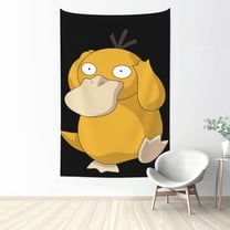 Psyduck Tapestry Aesthetic Wall Hanging for Living Room Bedroom Art Tapestries Poster Blanket College Dorm Home Decor 60x40 Inch