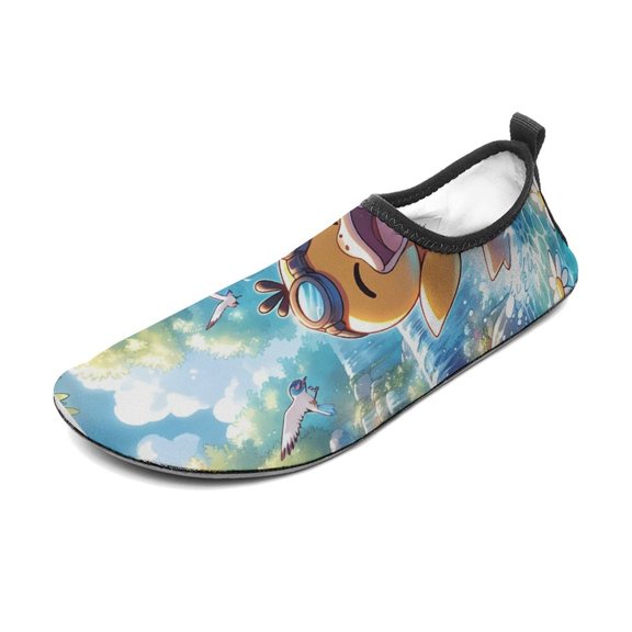 Psyduck Water Shoes Beach Swim Barefoot Quick Dry Aqua Socks, Non-Slip Sporty Water Shoes for Men Women 11/12men