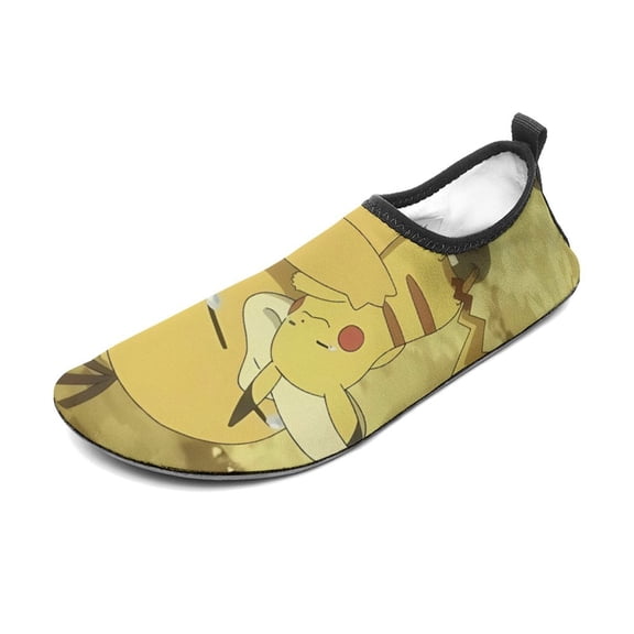 Psyduck Water Shoes Beach Swim Barefoot Quick Dry Aqua Socks, Non-Slip Sporty Water Shoes for Men Women 3/4women