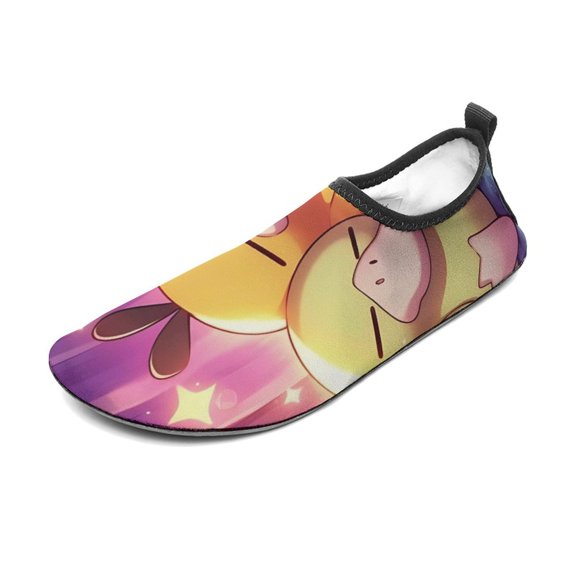 Psyduck Water Shoes Beach Swim Barefoot Quick Dry Aqua Socks, Non-Slip Sporty Water Shoes for Men Women 3/4women