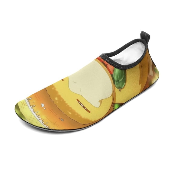 Psyduck Water Shoes Beach Swim Barefoot Quick Dry Aqua Socks, Non-Slip Sporty Water Shoes for Men Women 3/4women