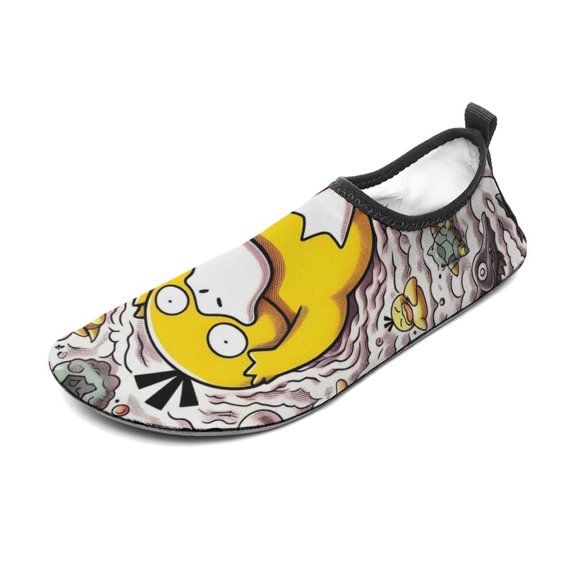 Psyduck Water Shoes Beach Swim Barefoot Quick Dry Aqua Socks, Non-Slip Sporty Water Shoes for Men Women 5/6women