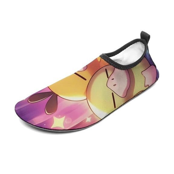 Psyduck Water Shoes Beach Swim Barefoot Quick Dry Aqua Socks, Non-Slip Sporty Water Shoes for Men Women 7/8women,5/6men