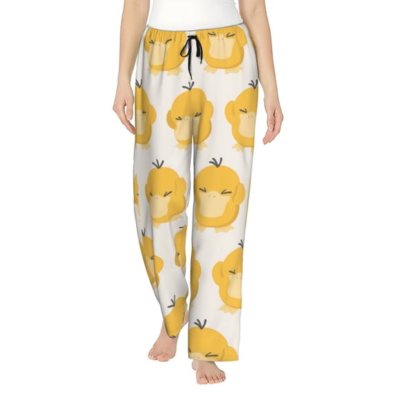 Psyduck Women's Pajama Pants Ultra Soft Comfy Sleep Lounge Pants Cartoon Print Lightweight Casual Bottoms Loungewear