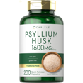 Psyllium Husk Capsules 1600Mg 200 Count High Potency Fiber