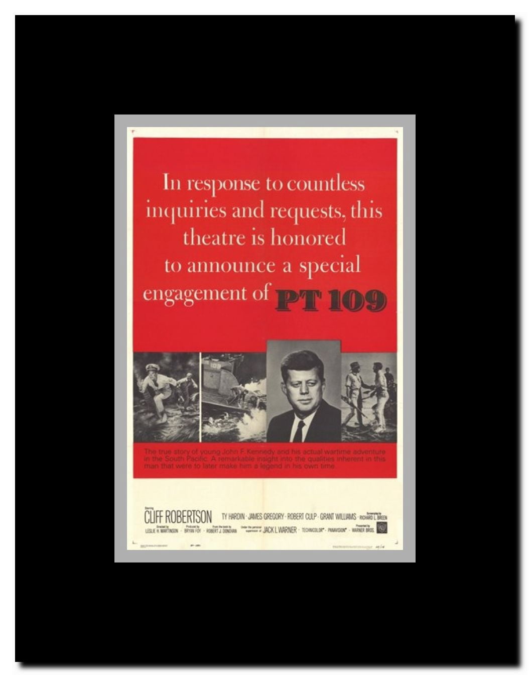 Pt 109 Framed Movie Poster