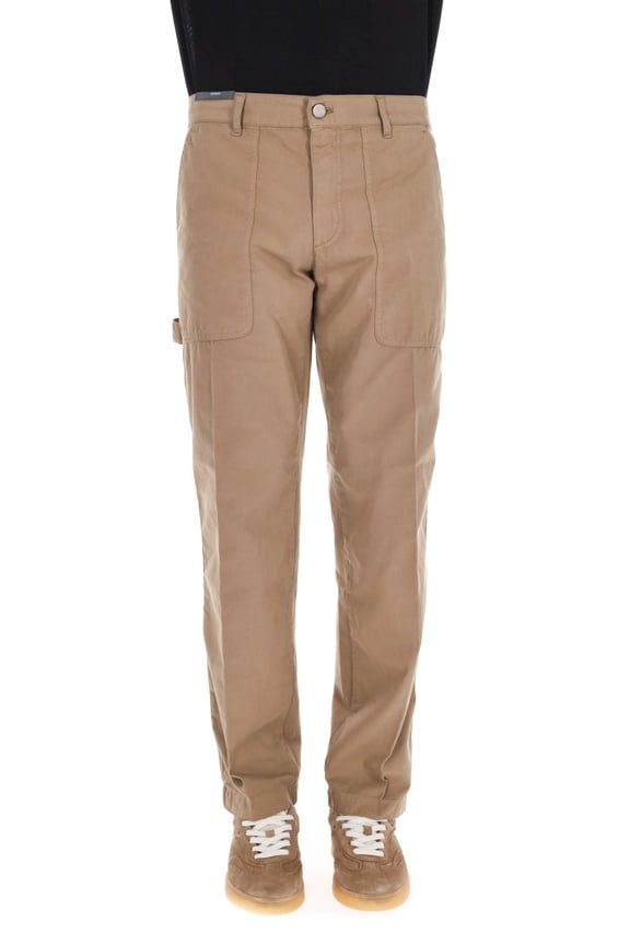 Fatigue Model Color Cotton 5-Pocket Trousers (Men's)