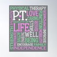 thumbnail image 1 of Pt Physical Therapy Word Art Physical Therapist Gift Poster Wall Art, Modern Wall Decor, 8x12 UNFRAMED, 1 of 3