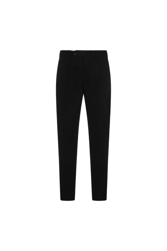 Tailored Slim Fit Trousers With Button Closure And Welt Pockets (Men's)