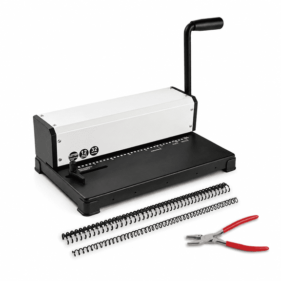 Pt1202 3:1 Coil And Click Bindinghine 32-hole 12-sheet Punch