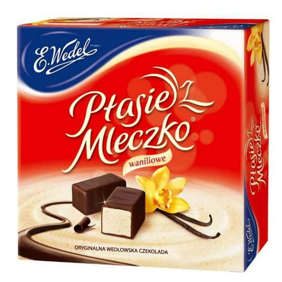 Ptasie Mleczko Chocolate Covered Vanilla Marshmallow 13.4 Oz (Pack of 2)