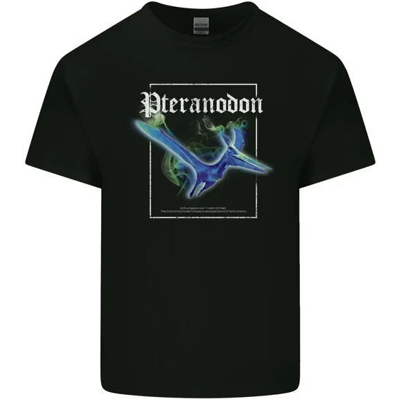 Pteranodon Dinosaur Prehistoric Flying Reptile Retro Graphic Style Unisex T-Shirt Y1462, Up to Size 5XL