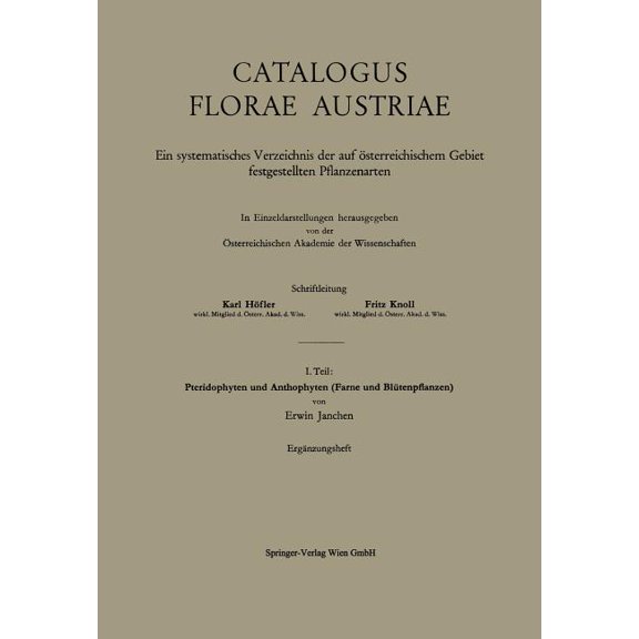 Pteridophyten Und Anthophyten (Farne Und Bltenpflanzen), (Paperback)