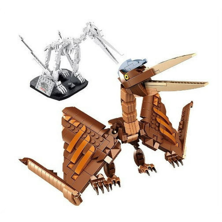 Pterodactyl Dinosaur Toy Building Blocks and Fossil 2 in 1 Posable Brick Building Set General Jim s Toys Compatible with Lego Cobi Wange Sembo and all major brick building brands. Walmart