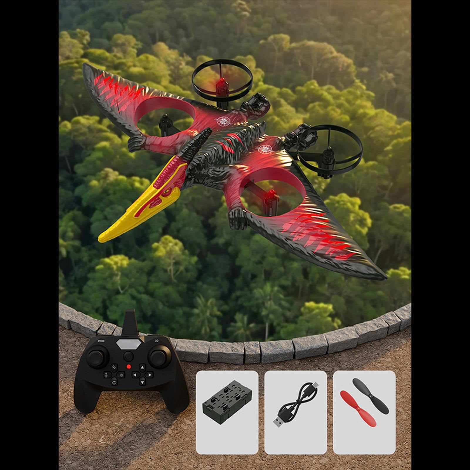 Pterodactyl Dinosaur Toys For Kids Easy To Fly Dragon Remote Controlled ...