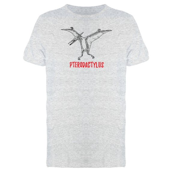 Pterodactyl Red Caption Tee Men's -Image by Shutterstock