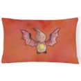 thumbnail image 1 of Pterodactyl Watercolor Canvas Fabric Decorative Pillow, 1 of 3