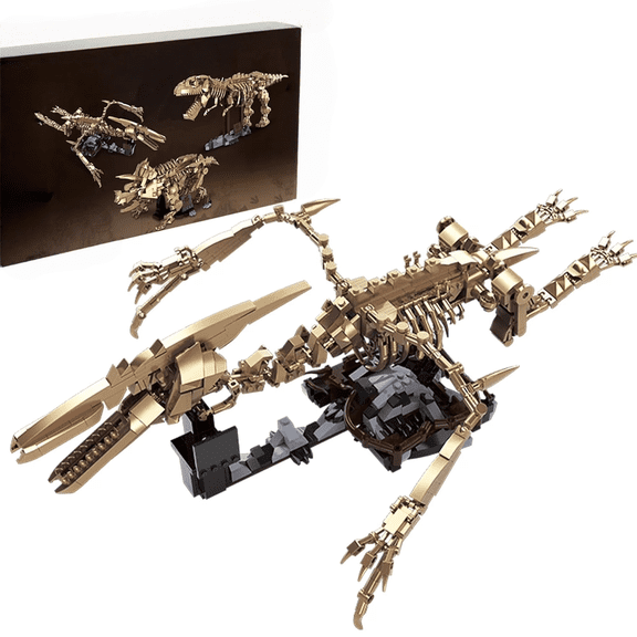 Pterosaur Dinosaur Skeleton Building Blocks Detailed Fossil Model with Adjustable Wings & Joints