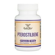 Pterostilbene 100mg Capsules Third Party Tested, 60 Capsules