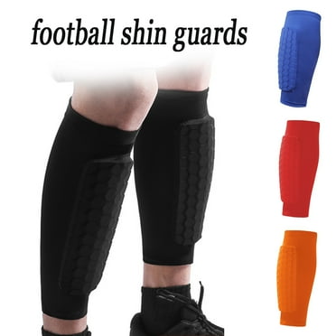Ptetnvg Football Leggings 1pc Soccer Sports Shin Guard for Youth Adults Elastic Breathable Compression Shin Sleeve with Honeycomb Pads Impact for Football