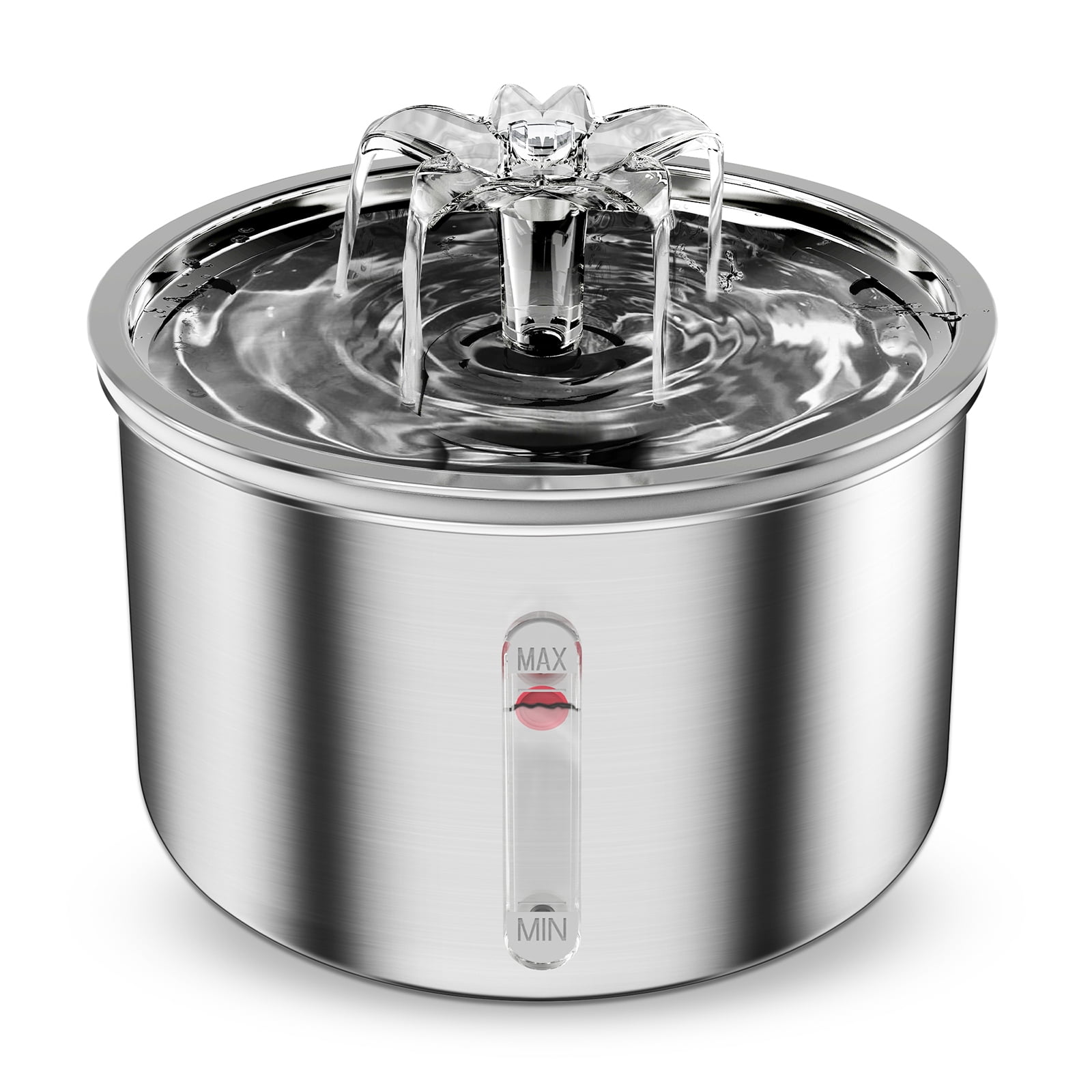 Ptlom Cat Water Fountain, Stainless Steel Pet Water Fountain Dispenser