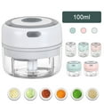 Ptlom Electric Mini Garlic Chopper, Food Slicer And Mini Food Processor