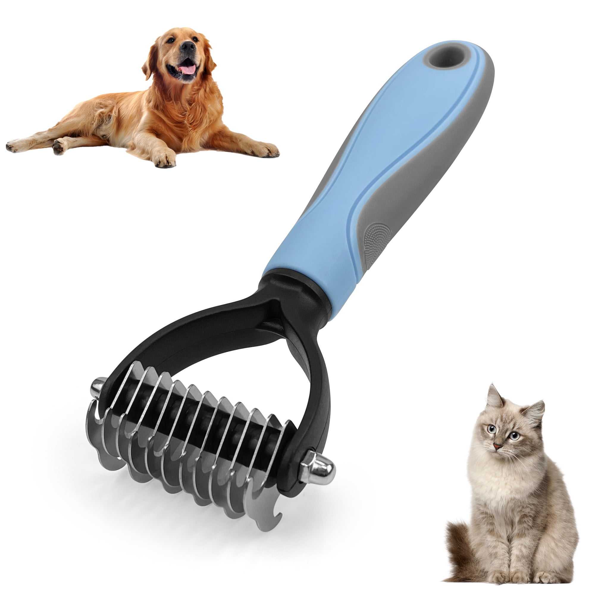 Ptlom Pet Cleaning Brush, Large Medium Small Sensitive Long or Short ...