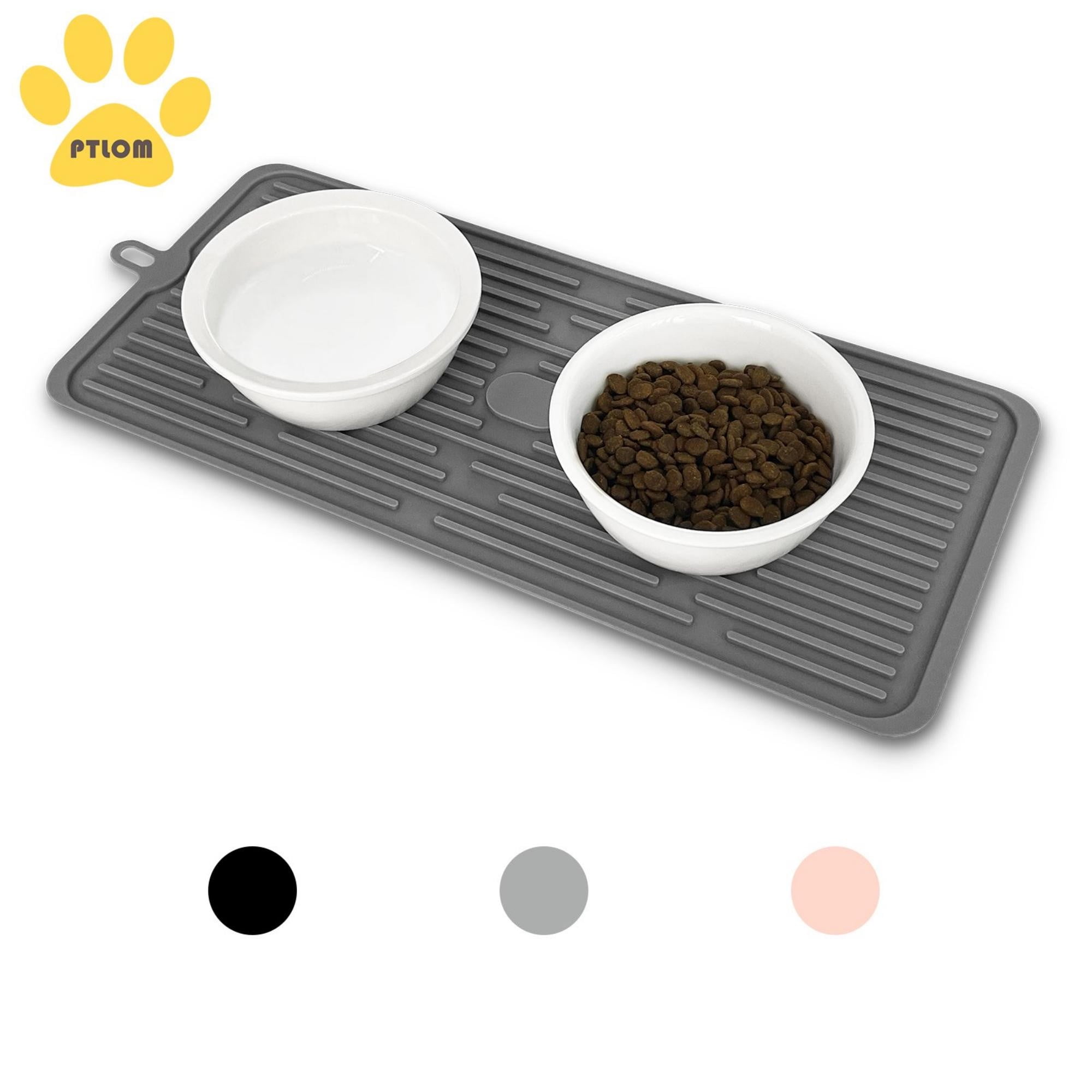 Ptlom Pet Placemat for Dog and Cat, Pet Mat for Prevent Food and Water