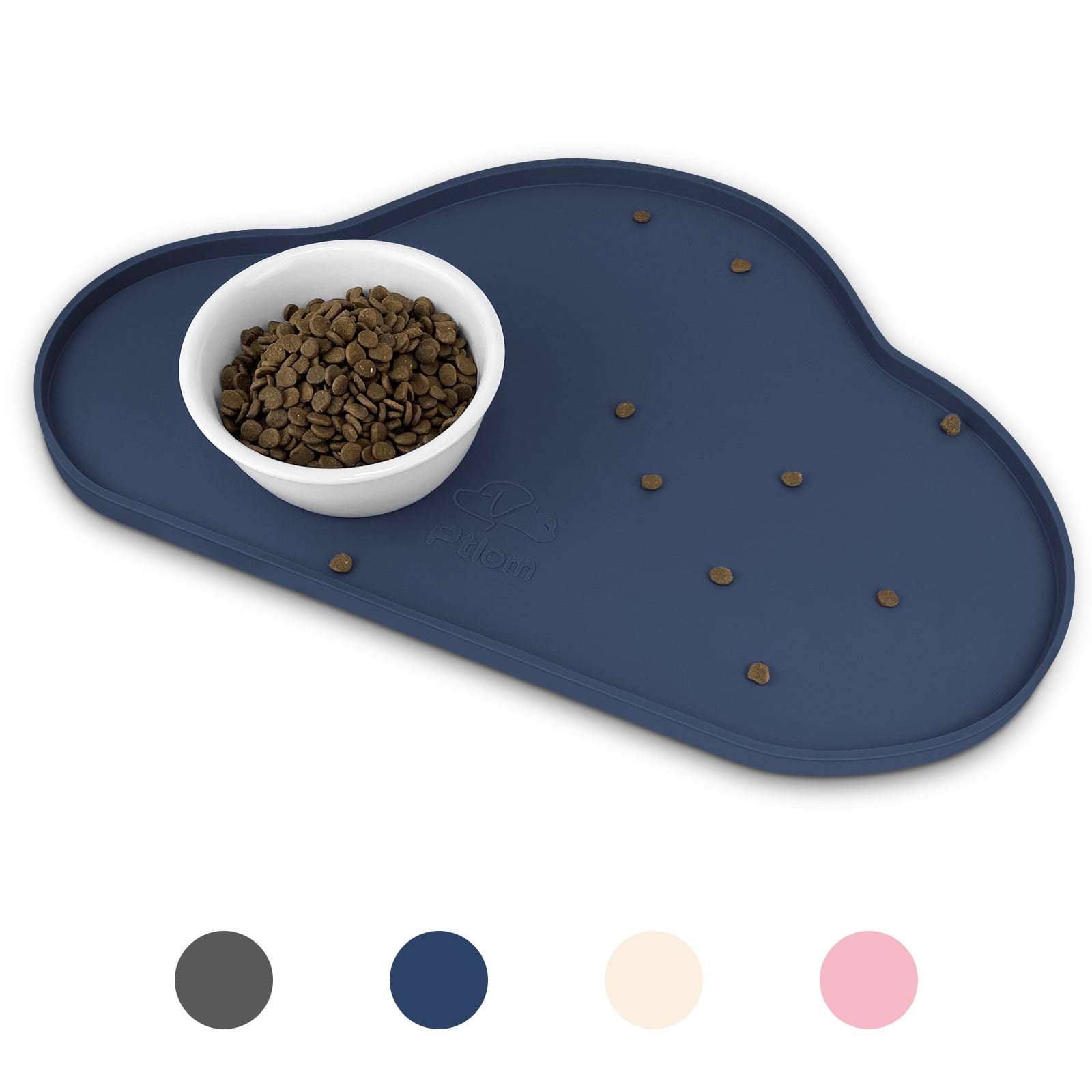 Ptlom Silicone Pet Placemat for Dogs and Cats, Waterproof Dog Feeding