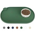 Ptlom Silicone Pet Placemat for Dogs and Cats, Waterproof Pet Feeding