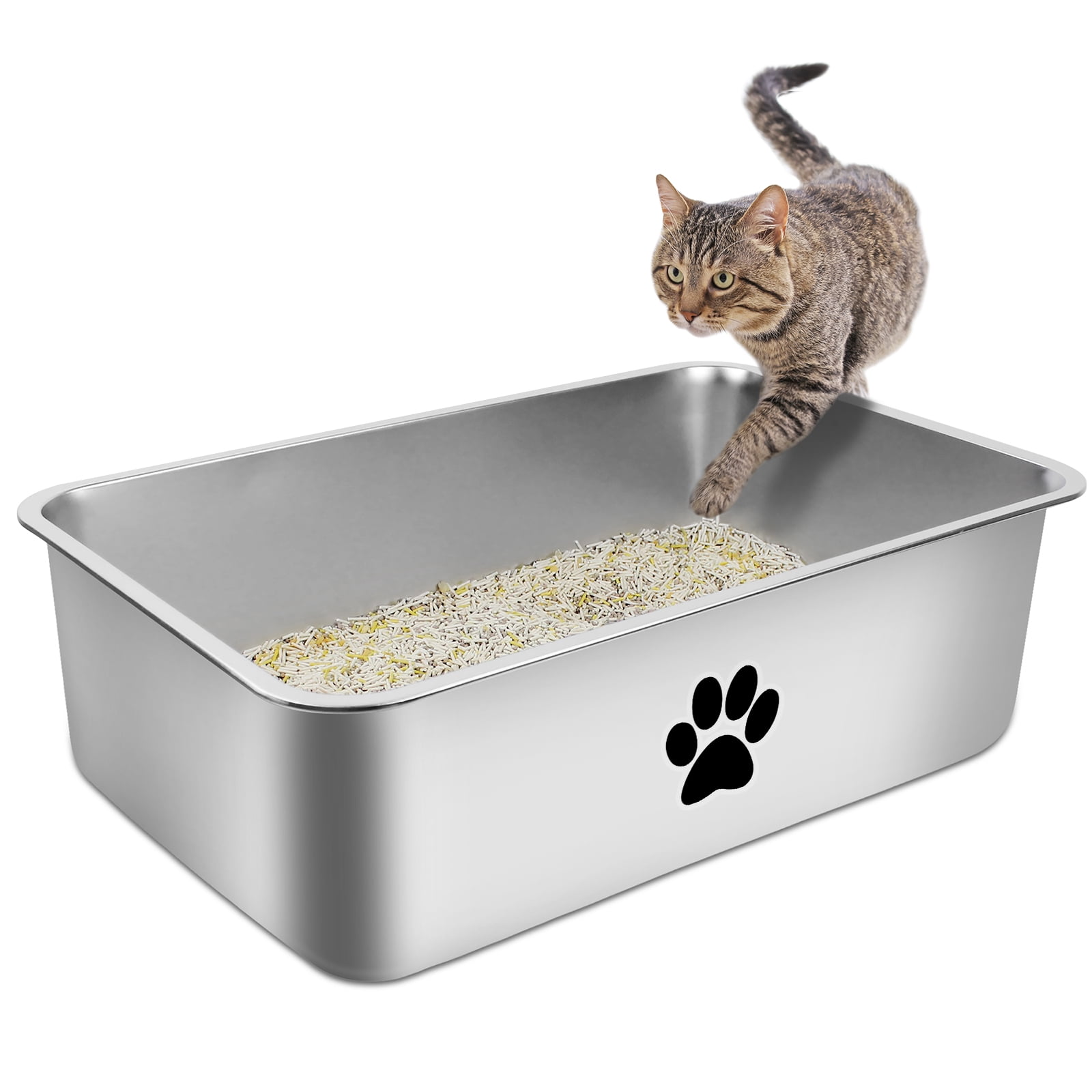 Metal kitty litter box deals
