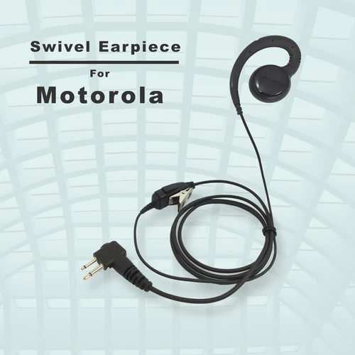 Ptt Mic Swivel Earpiece For Motorola Radios Cp110 Cp200 Cls1110 Cls1410 Rdm2070D