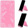 thumbnail image 1 of Pu Adjustable Angle Phone Stand For Desk Flexible Cell Phone Holder Bendable Freely Lightweight For All Smartphones Travel Home Airplane (Pink), 1 of 7