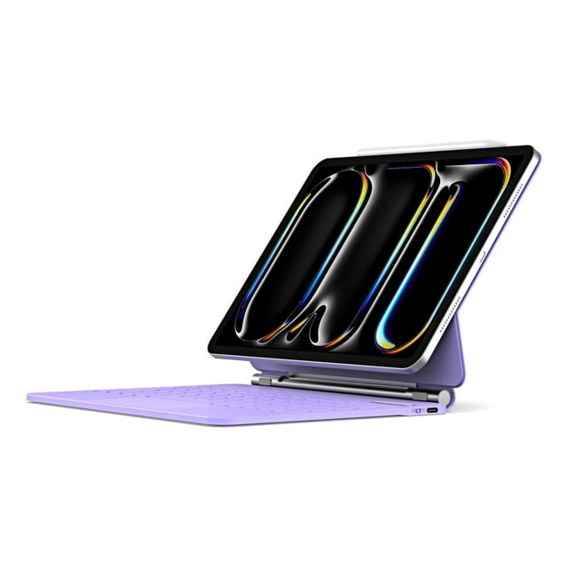 Pu Keyboard Case Compatible with iPad Air 13 2024/pro 12.9 2022/ 202