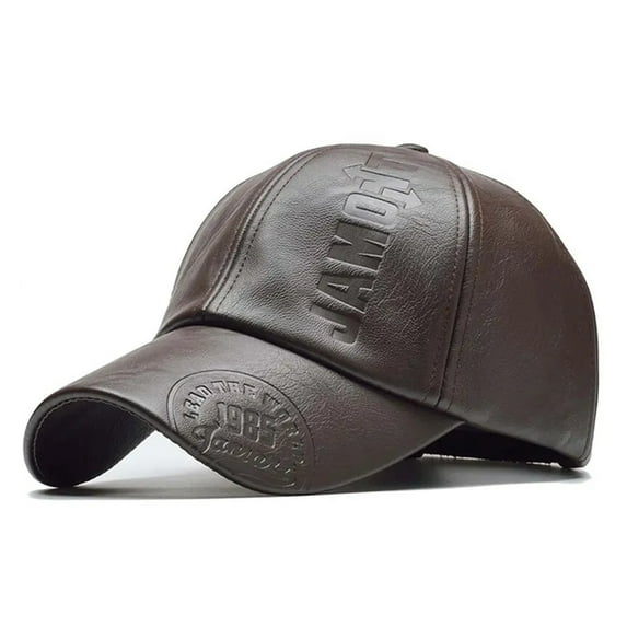 Pu Leathe Letter Printing Baseball Caps Spring And Autumn Outdoor Adjustable Casual Hats Sunscreen Hat ,Classic Vintage