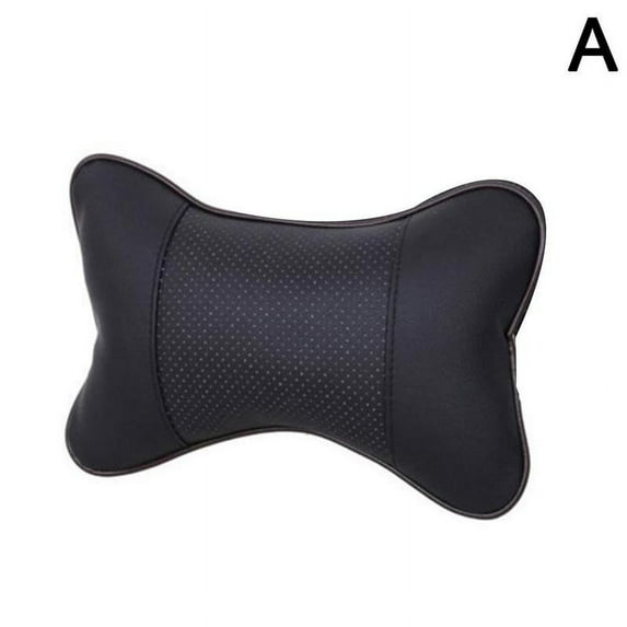 Pu Leather Car Neck Pillow Comfortable Pillow Cushion Headrest Pillow A1W7
