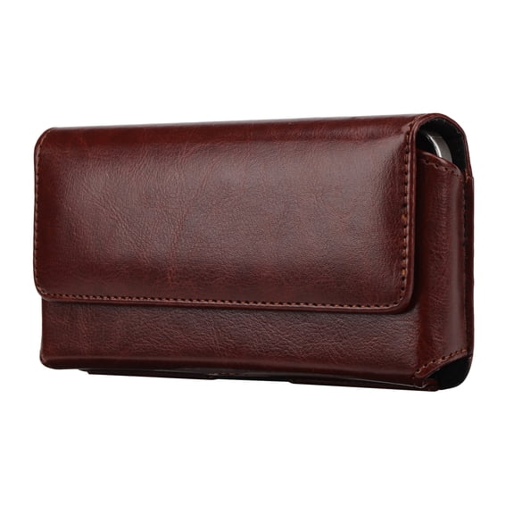 Pu Leather Cell Phone Holster Pouch Case with Belt Clip and Magnetic Closure Fit for Google Pixel 10, 10 Pro, 9, 9 Pro, 9a, 8, 8a, 7, 7a, 6, 6a, 5a 5G, Fit for Samsung Galaxy S22+ S23+ S24+ S25+ Plus